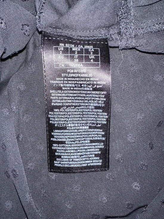 GUESS Black Polkadot Mini Halter dress, size 2 - Picture 7 of 7